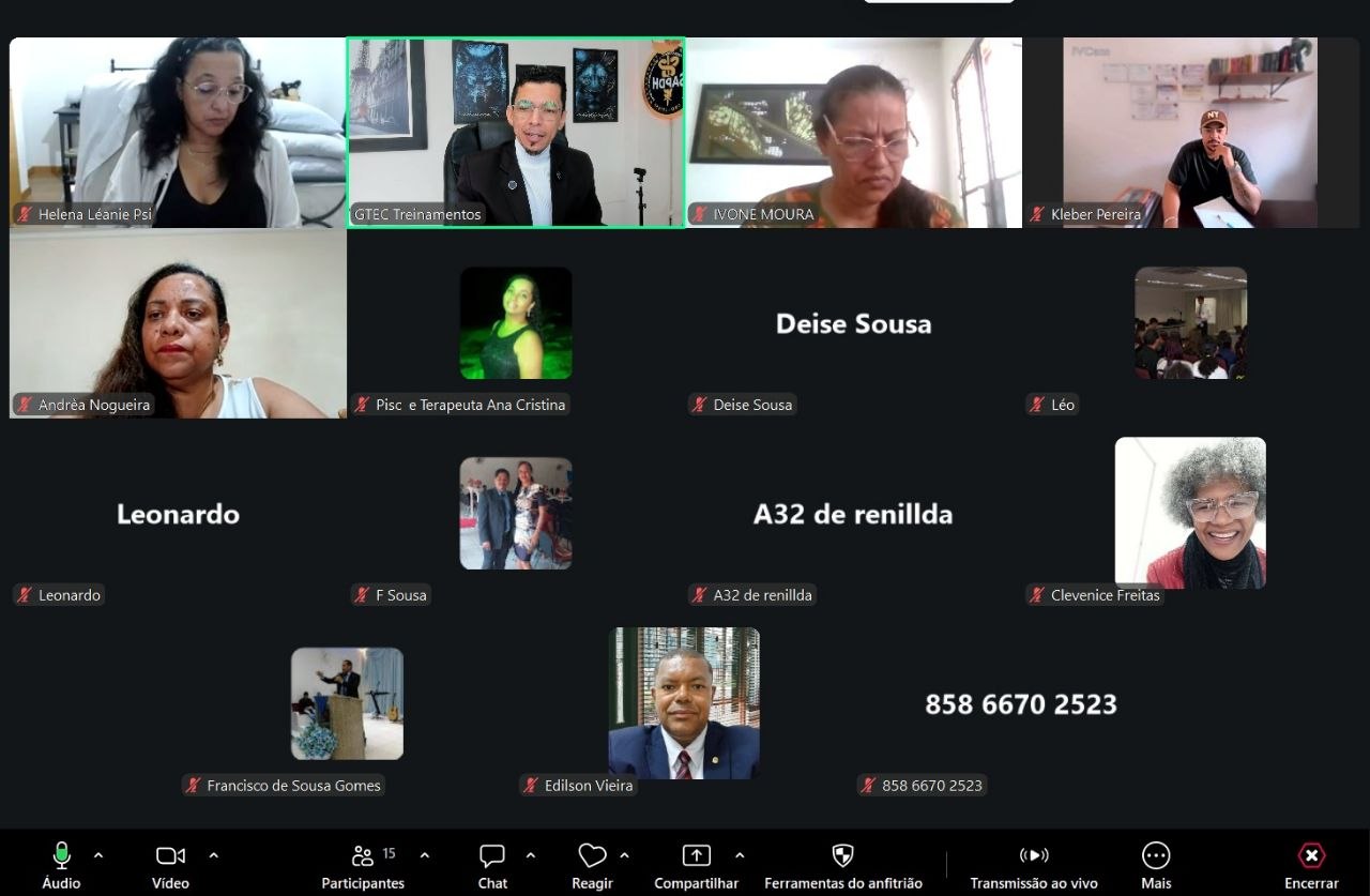 Turma da Imersão Palestras Vendedoras no Zoom